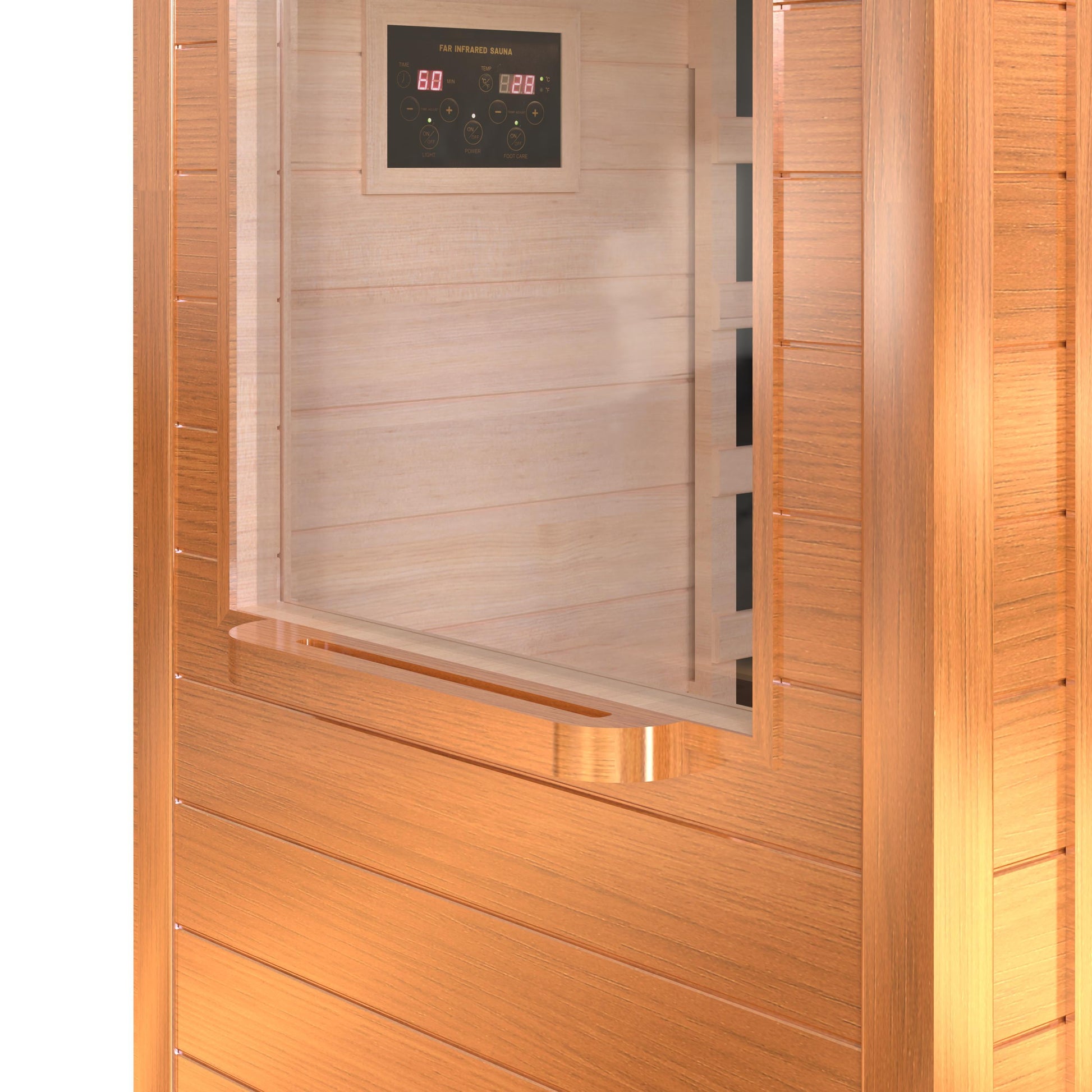 900W Infrared Sauna for Home Use with 360° Full-Body Heating, Dual Bluetooth Speakers & Mood Lights - Detox Therapy for Fitness Enthusiasts, Skin Care & Stress Relief in Bathroom