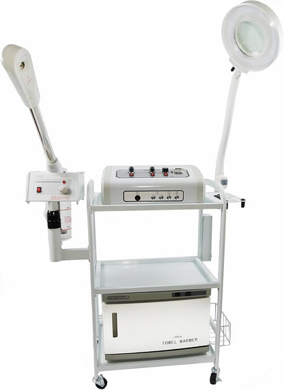 9-In-1 All in 1 Facial Machine with Microdermabrasion, Aromatherapy, Glass Jar Steamer -TLC-3025CFM