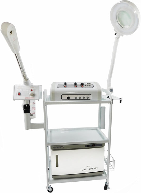 9-In-1 All in 1 Facial Machine with Microdermabrasion, Aromatherapy, Glass Jar Steamer -TLC-3025CFM