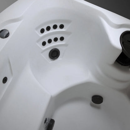 Leganza Hot Tub - 6-Person, 90- Jet, 230-Volt Spa in Arctic White/Coastal Gray