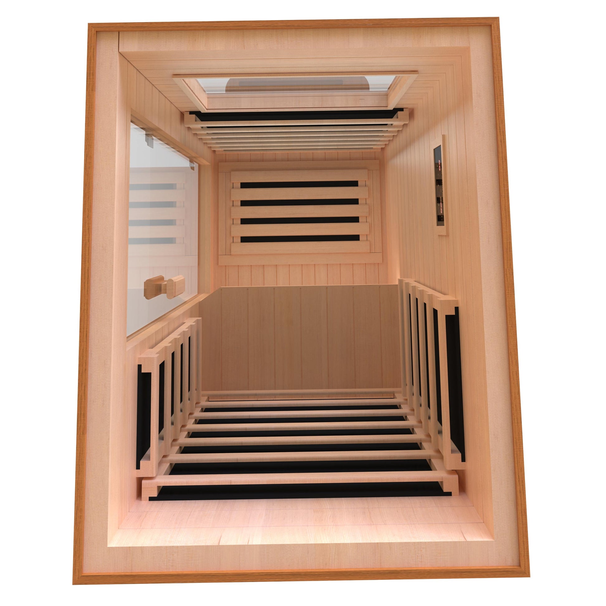 900W Infrared Sauna for Home Use with 360° Full-Body Heating, Dual Bluetooth Speakers & Mood Lights - Detox Therapy for Fitness Enthusiasts, Skin Care & Stress Relief in Bathroom