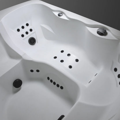 Leganza Hot Tub - 6-Person, 90- Jet, 230-Volt Spa in Arctic White/Coastal Gray