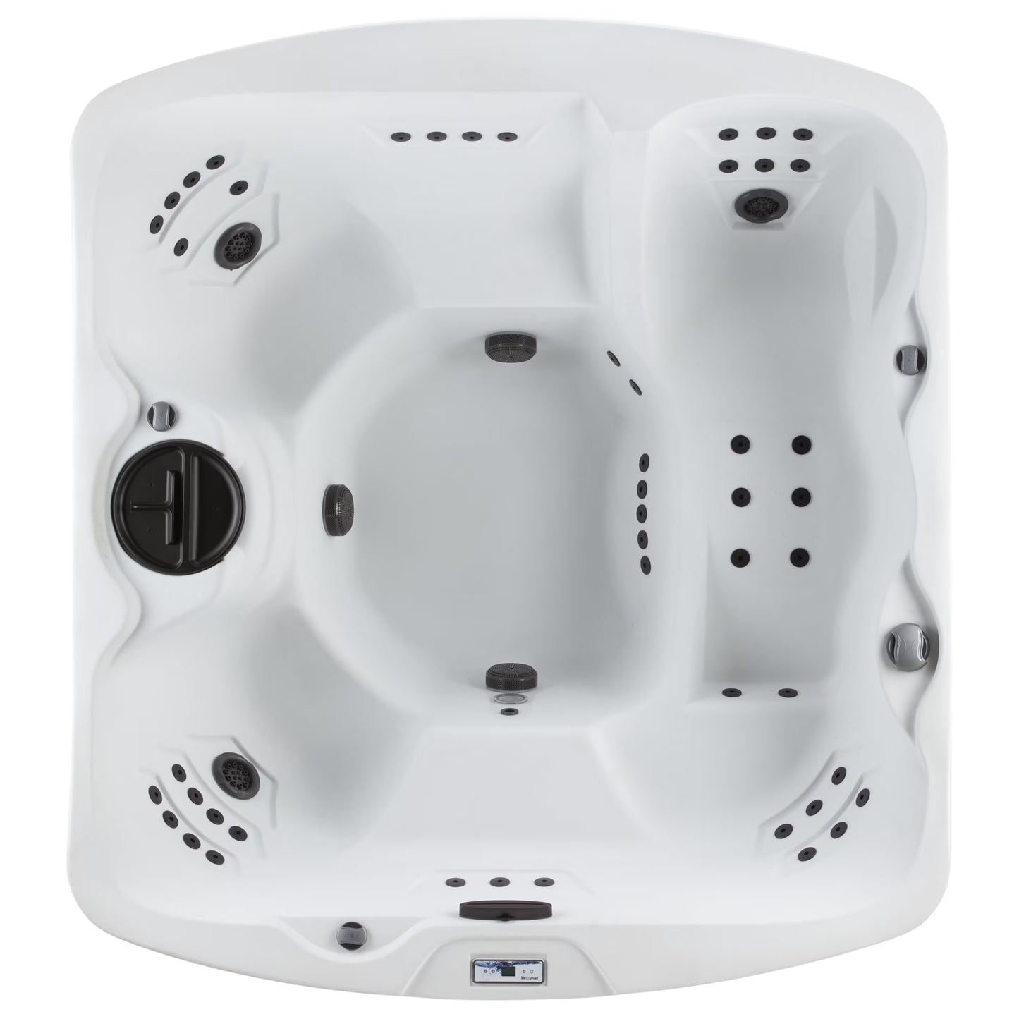 Leganza Hot Tub - 6-Person, 90- Jet, 230-Volt Spa in Arctic White/Coastal Gray