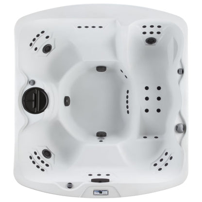 Leganza Hot Tub - 6-Person, 90- Jet, 230-Volt Spa in Arctic White/Coastal Gray