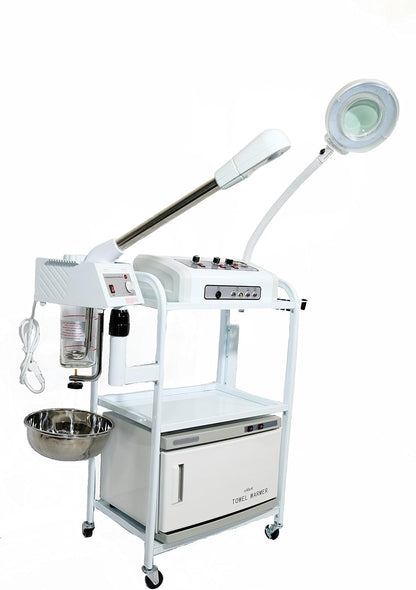9-In-1 All in 1 Facial Machine with Microdermabrasion, Aromatherapy, Glass Jar Steamer -TLC-3025CFM
