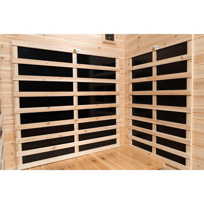 Garner-902Vs 2 Person Outdoor Far Infrared Sauna (Enhanced with Red Light Therapy)