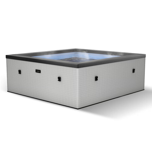Garda | 4-Person Eco Foam Hot Tub | Integrated Heater | Graphite Gray