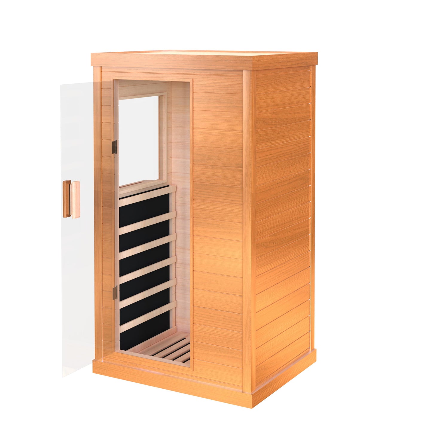 900W Infrared Sauna for Home Use with 360° Full-Body Heating, Dual Bluetooth Speakers & Mood Lights - Detox Therapy for Fitness Enthusiasts, Skin Care & Stress Relief in Bathroom