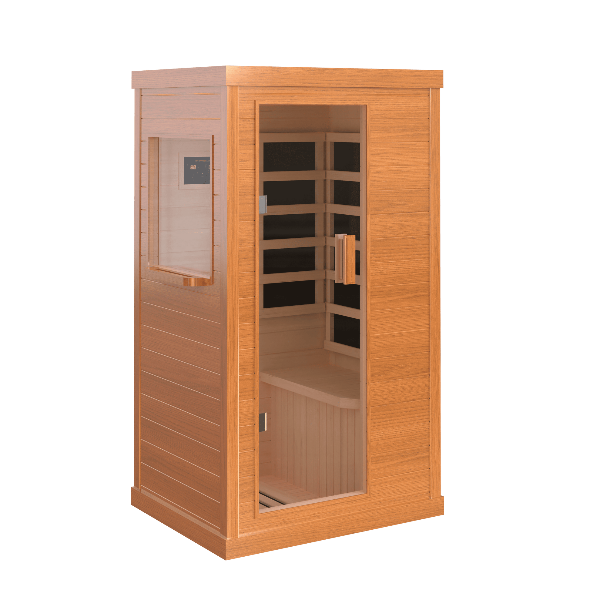 900W Infrared Sauna for Home Use with 360° Full-Body Heating, Dual Bluetooth Speakers & Mood Lights - Detox Therapy for Fitness Enthusiasts, Skin Care & Stress Relief in Bathroom