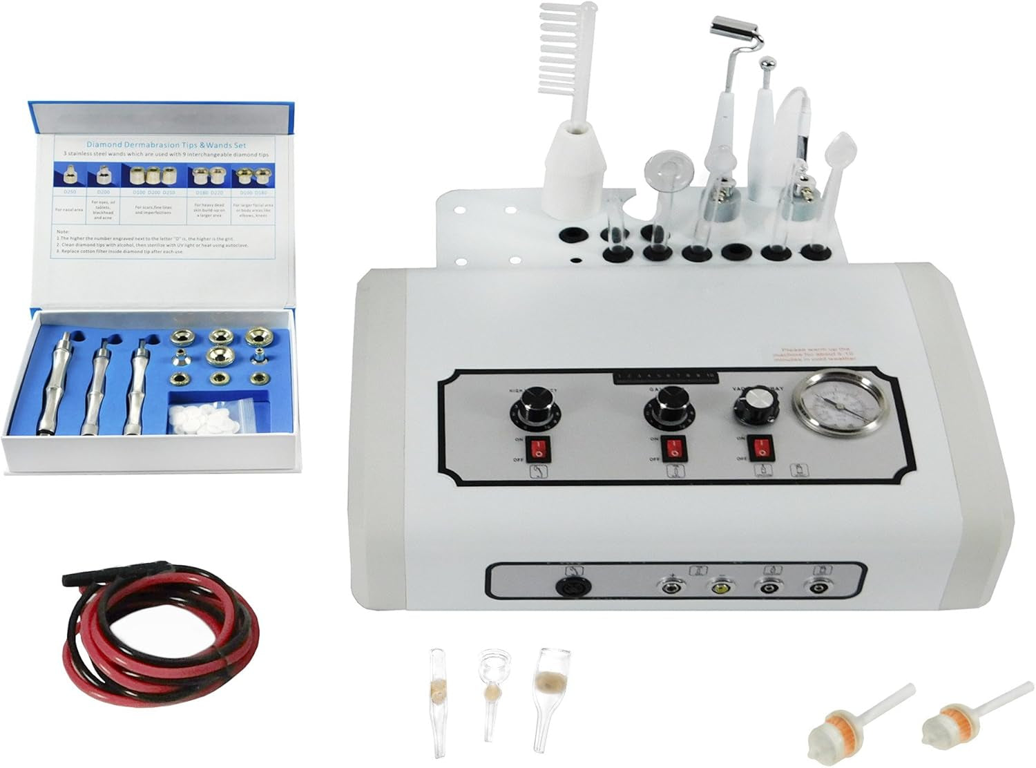 9-In-1 All in 1 Facial Machine with Microdermabrasion, Aromatherapy, Glass Jar Steamer -TLC-3025CFM