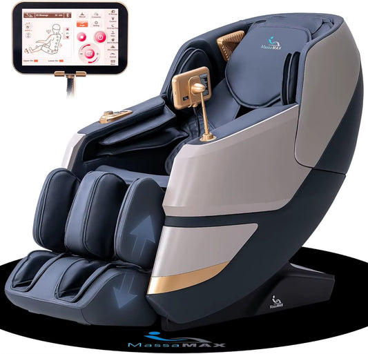 MT339 4D Massage Chair, Full Body Shiatsu Recliner with Auto Extendable Footrest, Zero Gravity, SL Track, Deep Yoga Stretch