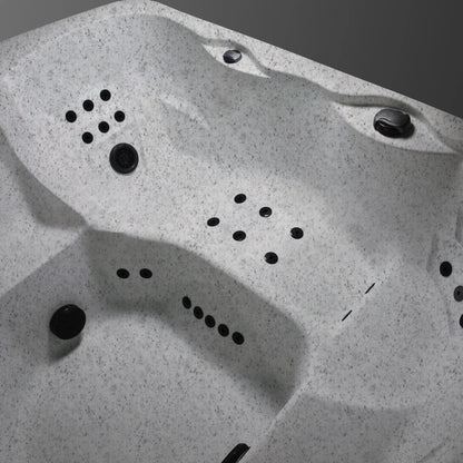 Leganza 6-Person, 230V Hot Tub Spa W/90 Jets in Sea Salt/Coastal Gray