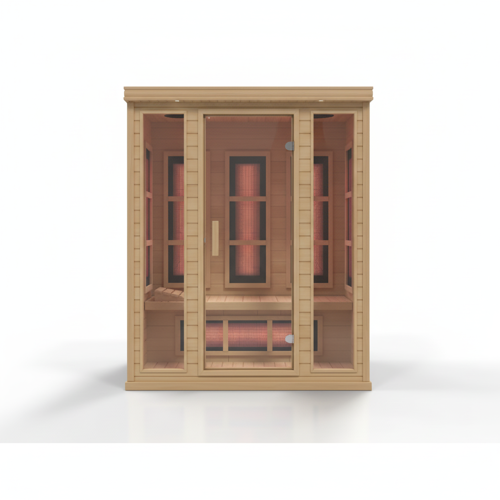 Dynamic Infrared 3 - Person FAR Infrared Sauna in Hemlock