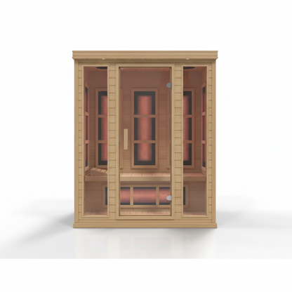 Dynamic Infrared 3 - Person FAR Infrared Sauna in Hemlock