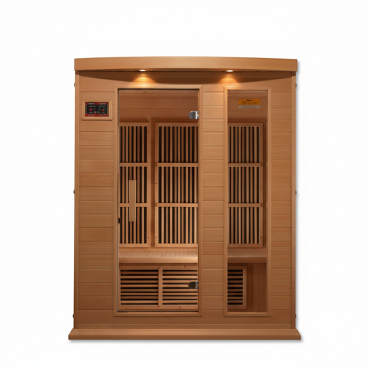 Dynamic Infrared 3 - Person FAR Infrared Sauna in Hemlock